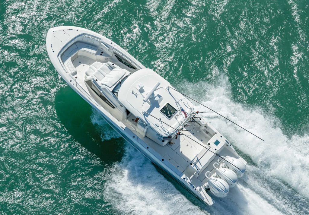 Pursuit S 378 Sport from overhead