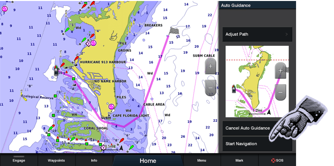 Start navigation