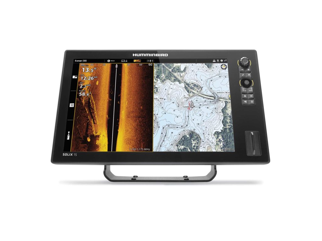 Humminbird third-­generation Solix ­multifunction display