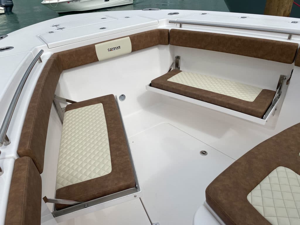 Caymas 341CC bow seating