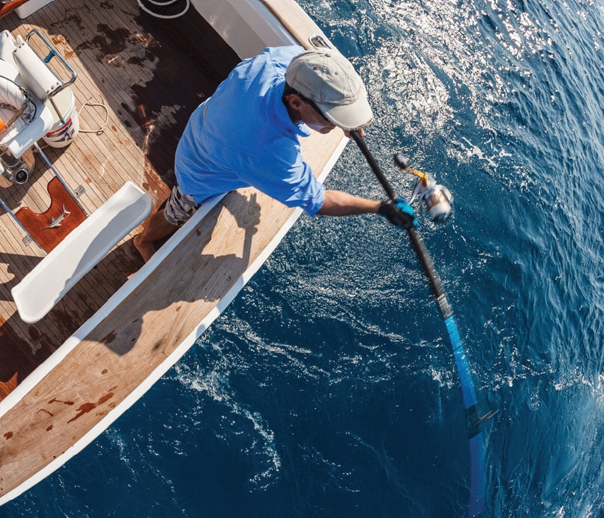 Casting a heavy lure