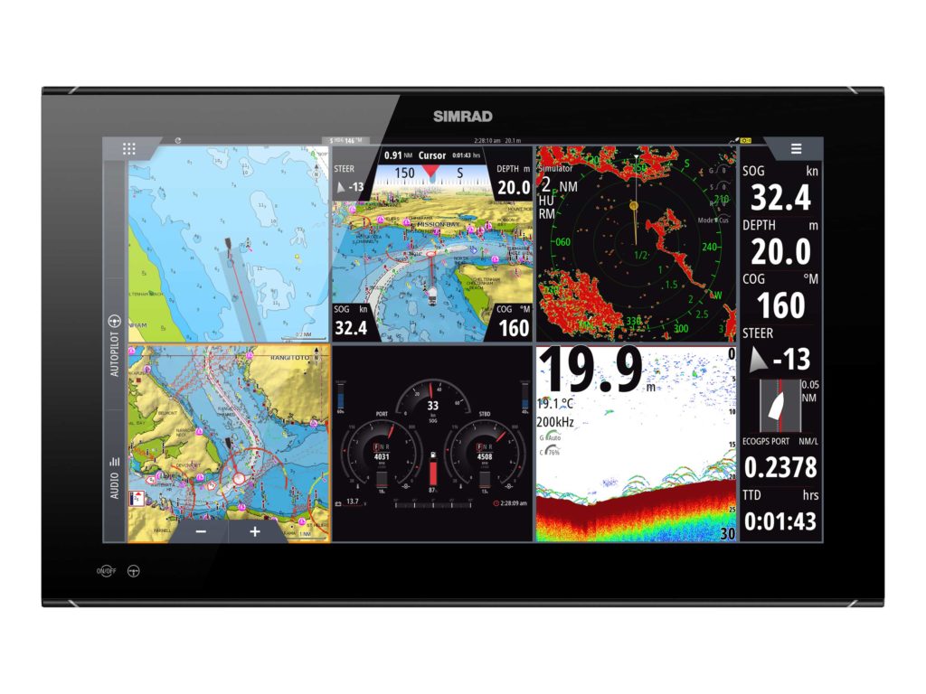 Simrad NSO evo3S Glass-Bridge Display