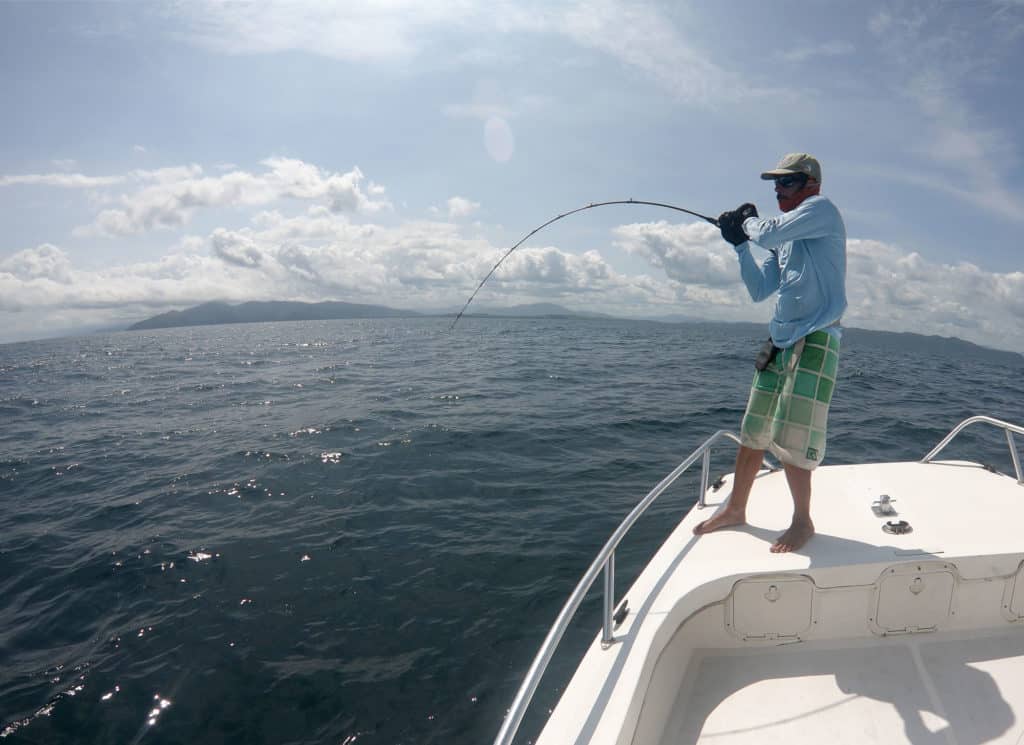 Catching fish off Pedasi, Panama