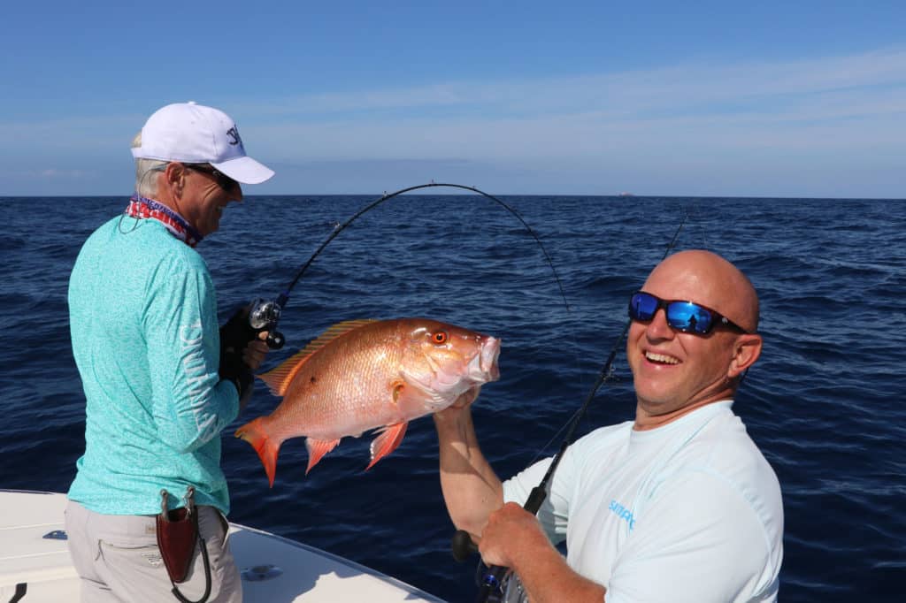 Mutton snapper caught bottom fishing