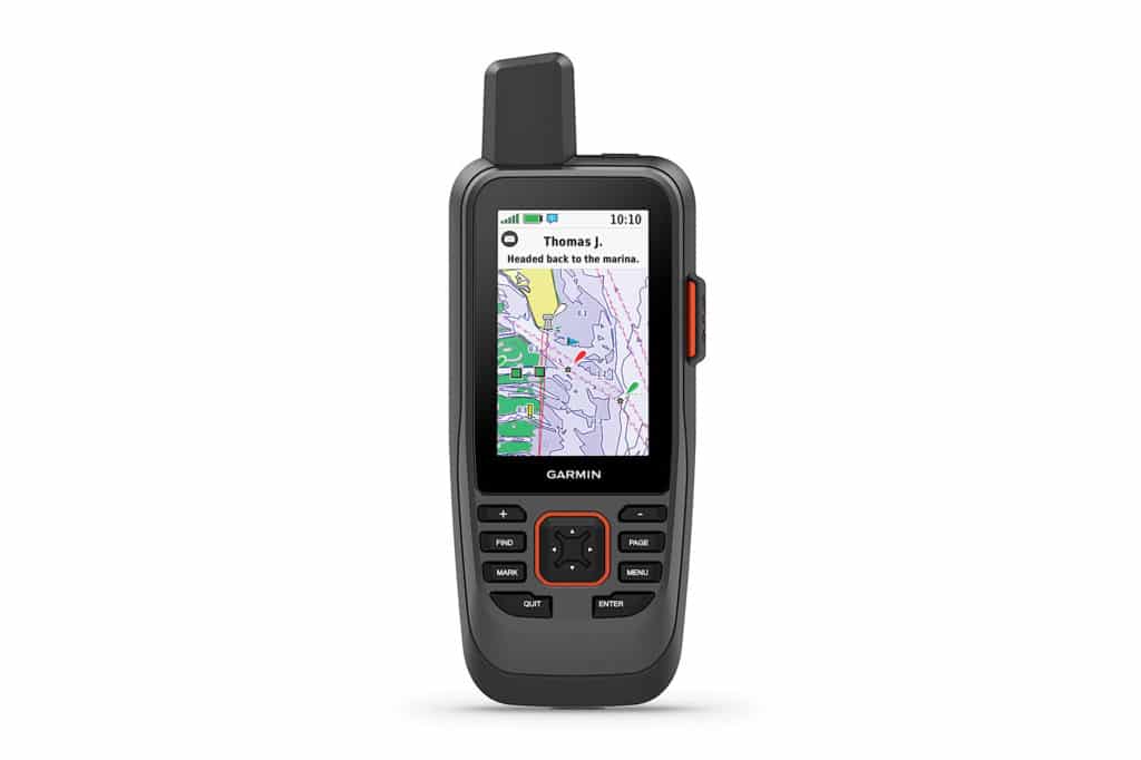 Easily navigate foreign waters with this handheld GPS unit