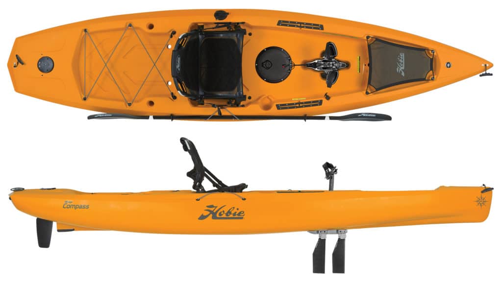 Pedal kayaks allow for casting with both hands