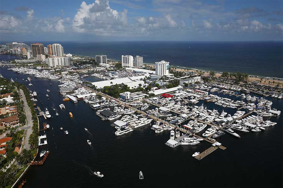 2020 Fort Lauderdale Boat Show overhead