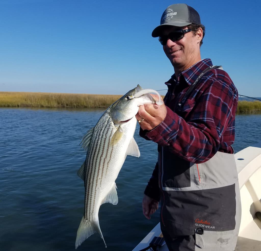 Catching a late-season striper