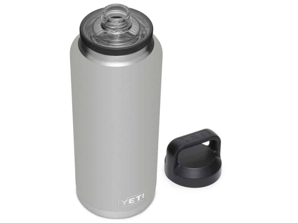 The Yeti Rambler w/ Chug Cap keeps 46 ounces of liquid ice cold