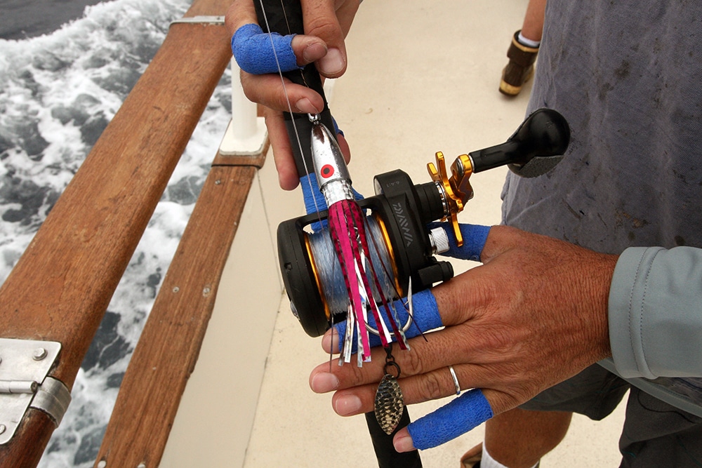 wahoo bomb tackle Alijos Rocks long-range fishing trip