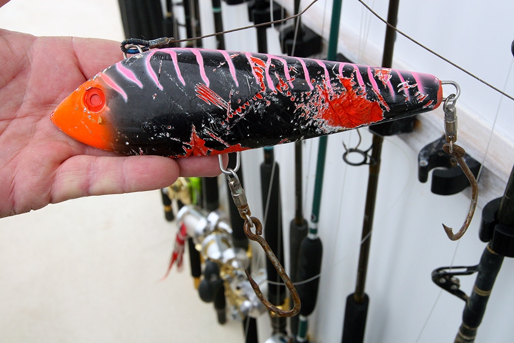 wahoo plug lure Alijos Rocks long-range fishing trip