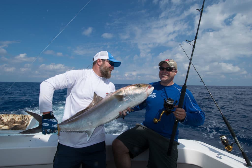 Amberjack Catch Offshore Fishing off Texas