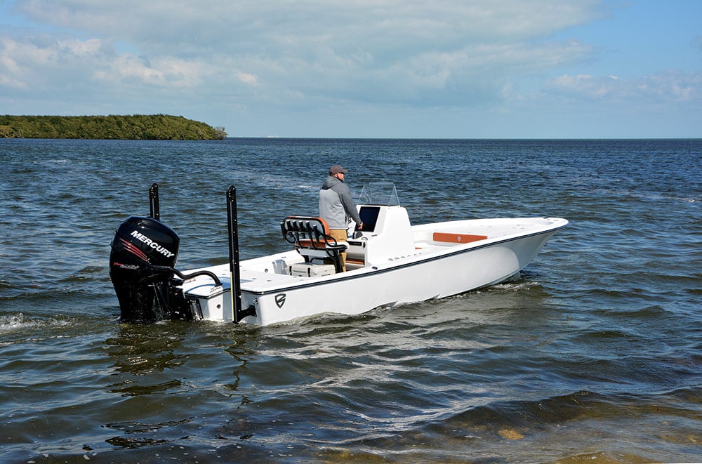 Barker Calibogue Bay fishing boat running