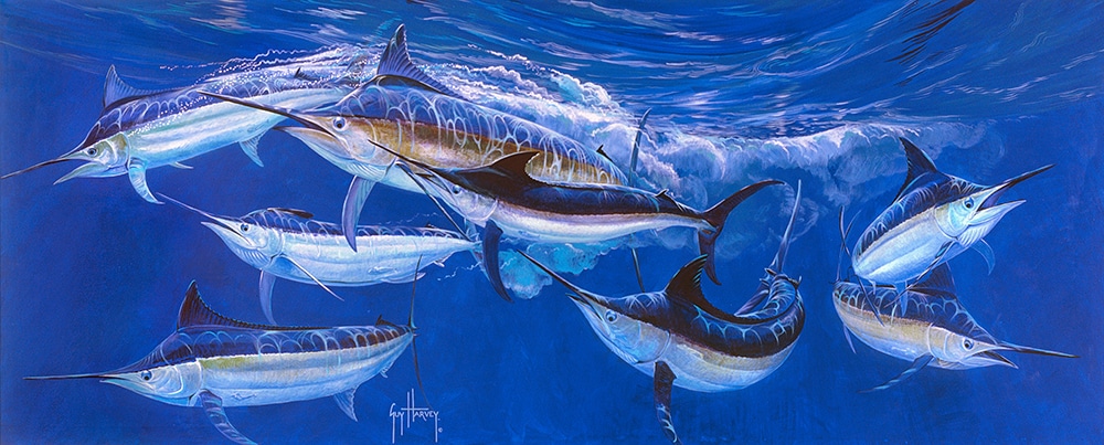 Guy Harvey painting barrier reef rendezvous