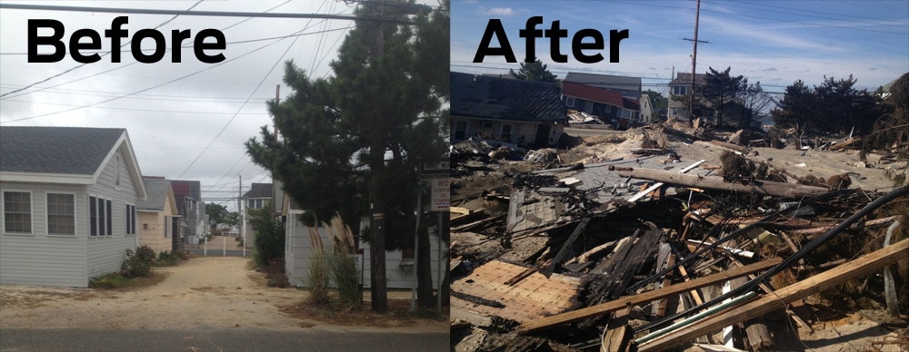Hurricane Sandy Before & After