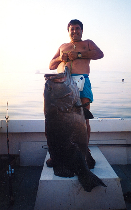 mottled grouper weighing 109 pounds, 9 ounces