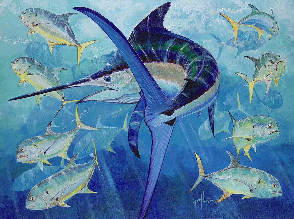 Guy Harvey painting black jack