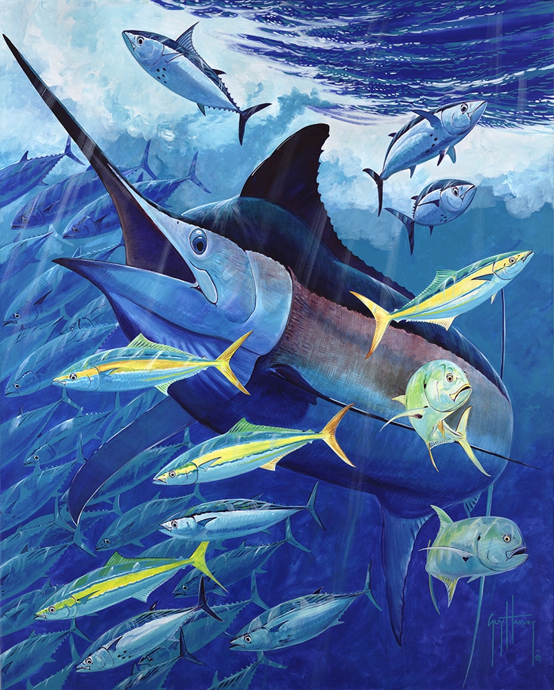 Guy Harvey painting black out