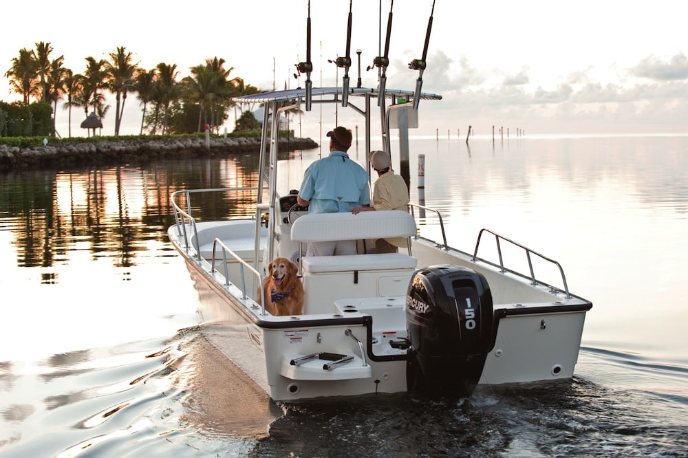 Boston Whaler 210 Montauk inshore center-console fishing boat