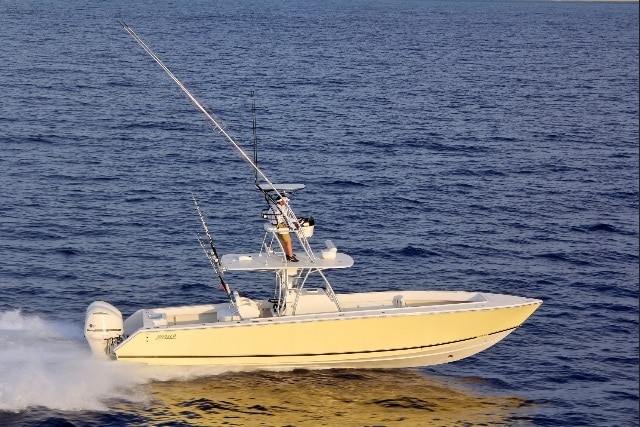Jupiter 38 saltwater fishing boat