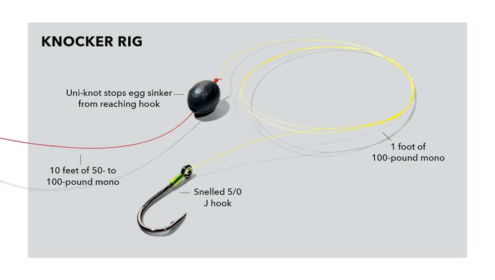 bridge fishing knocker rig saltwater tackle