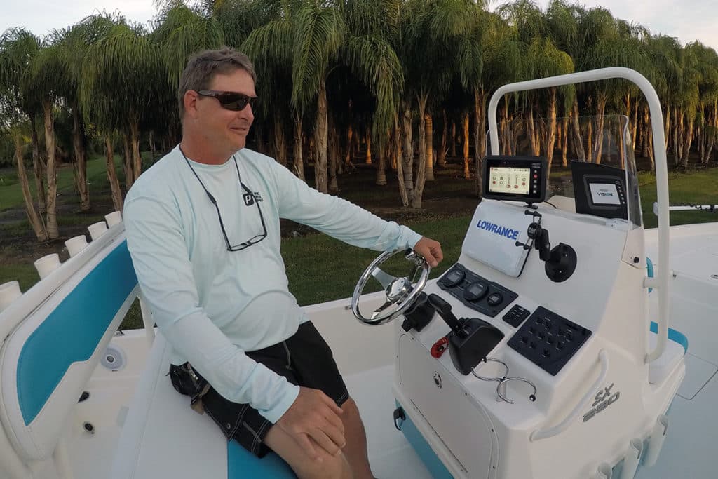 Power-Pole Total Boat Control Vision tablet system