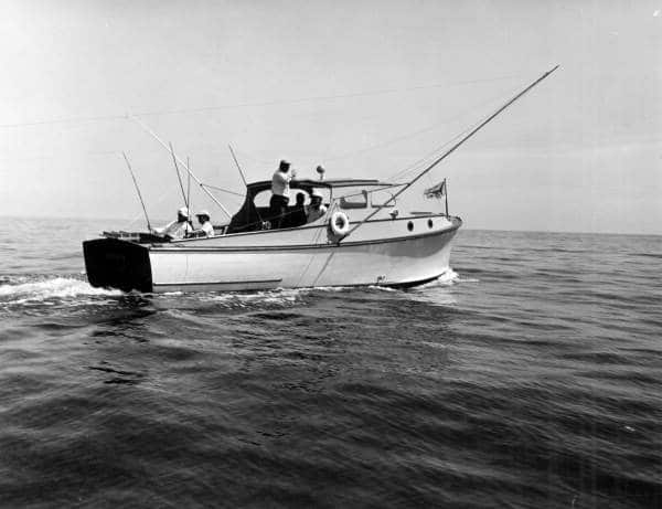 Vintage Florida fishing photo sailfishing Stuart, Florida