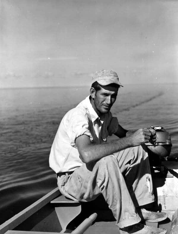 Vintage Florida fishing photo captain guide