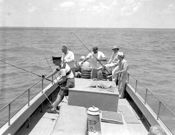 Vintage Florida fishing photo Keys and Key West