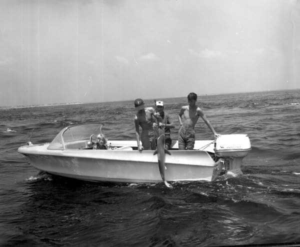 Vintage Florida fishing photo deep sea fishing Fernandina Beach