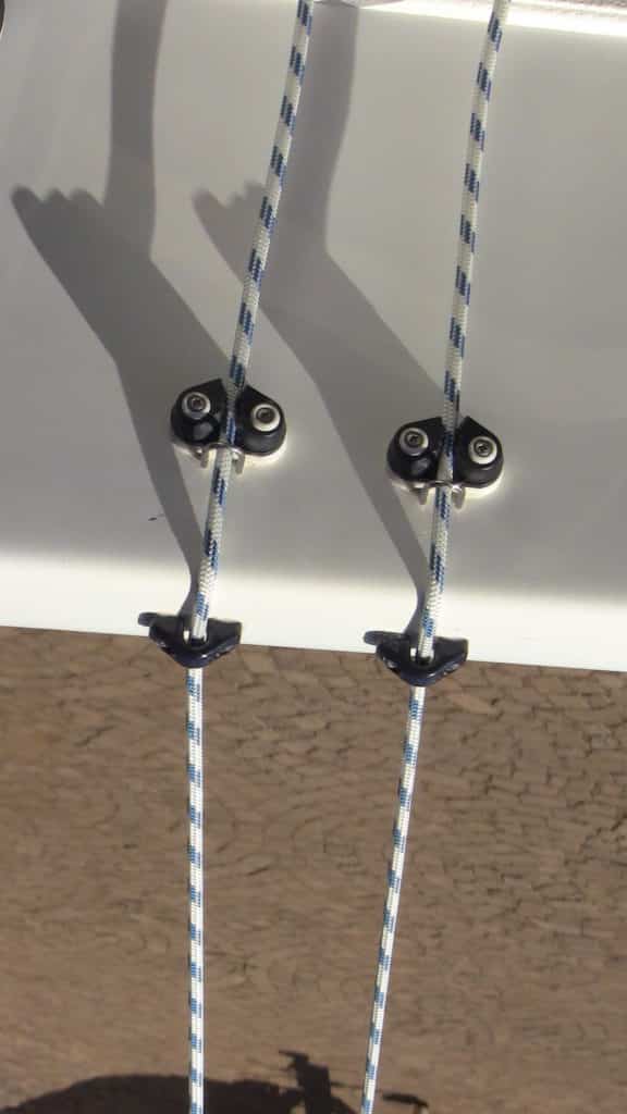 setting up offshore outriggers - alternative rigging for cam cleat and rope guides