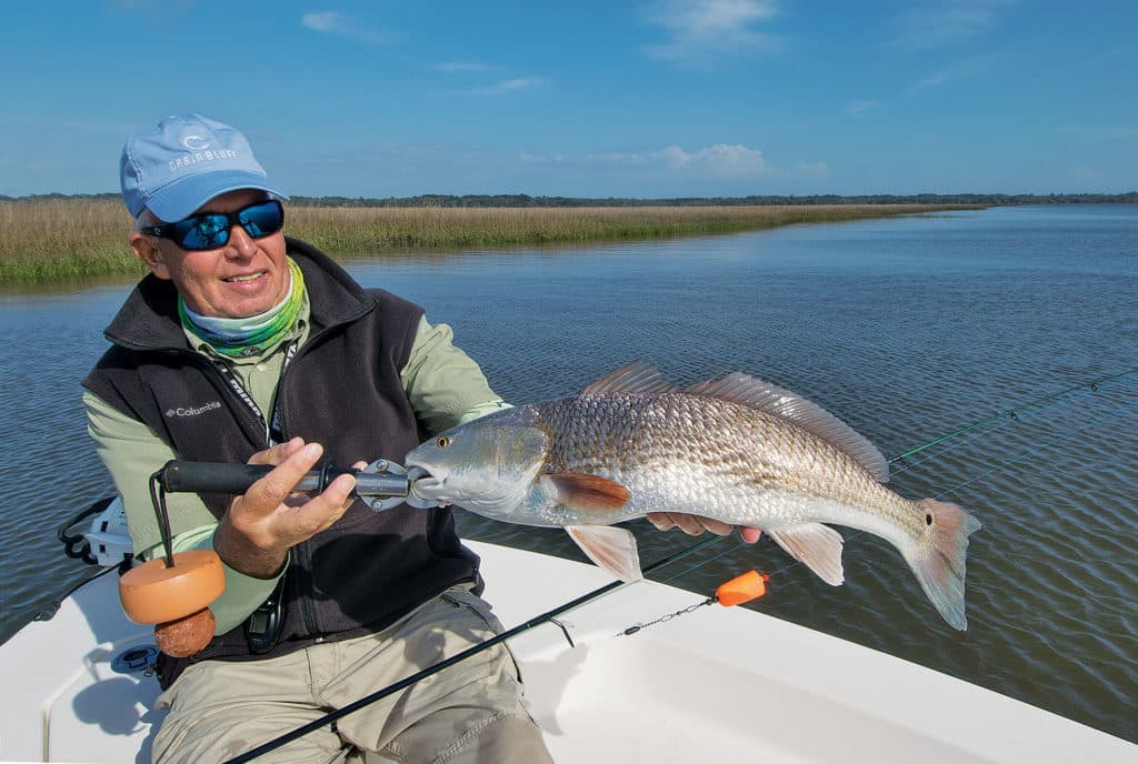 Cabin Bluff redfishing with Capt. Toby Mohrman
