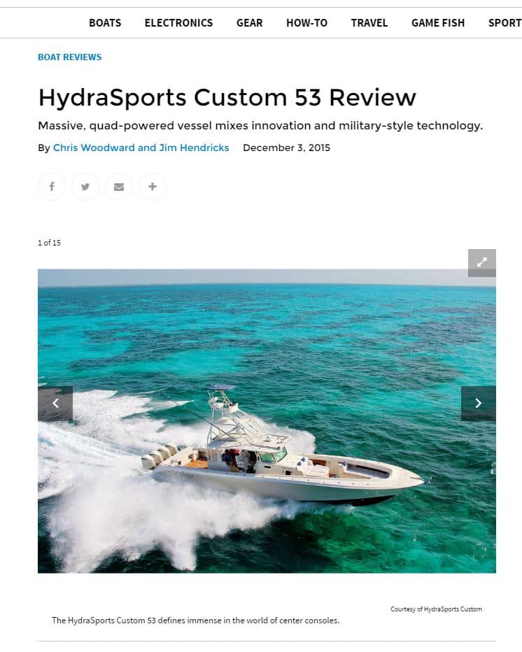 See Sport Fishing's comprehensive report on the Suenos 53