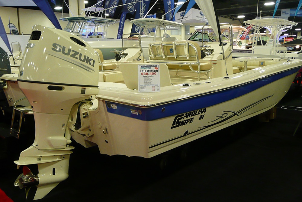 Carolina Skiff 21 Ultra Elite popular inshore saltwater fishing boats