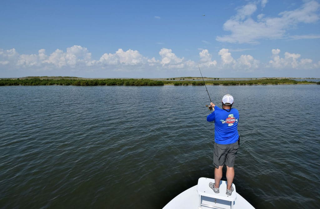 Mike Rice Casting in Laguna Madre Texas