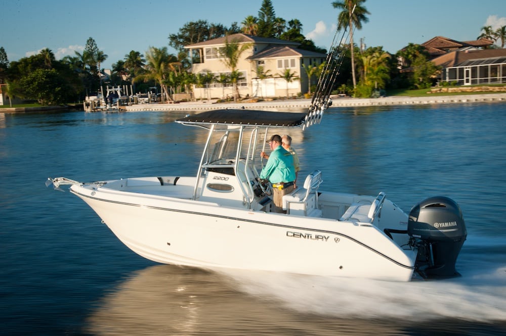 Century 2200CC inshore center-console fishing boat