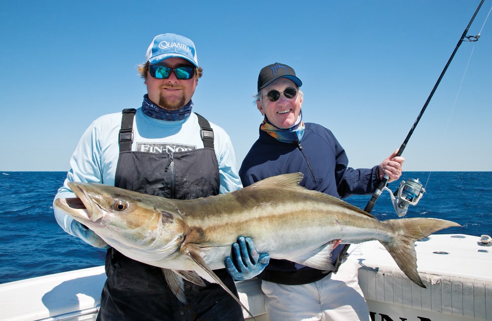 cobia hold up grip and grin