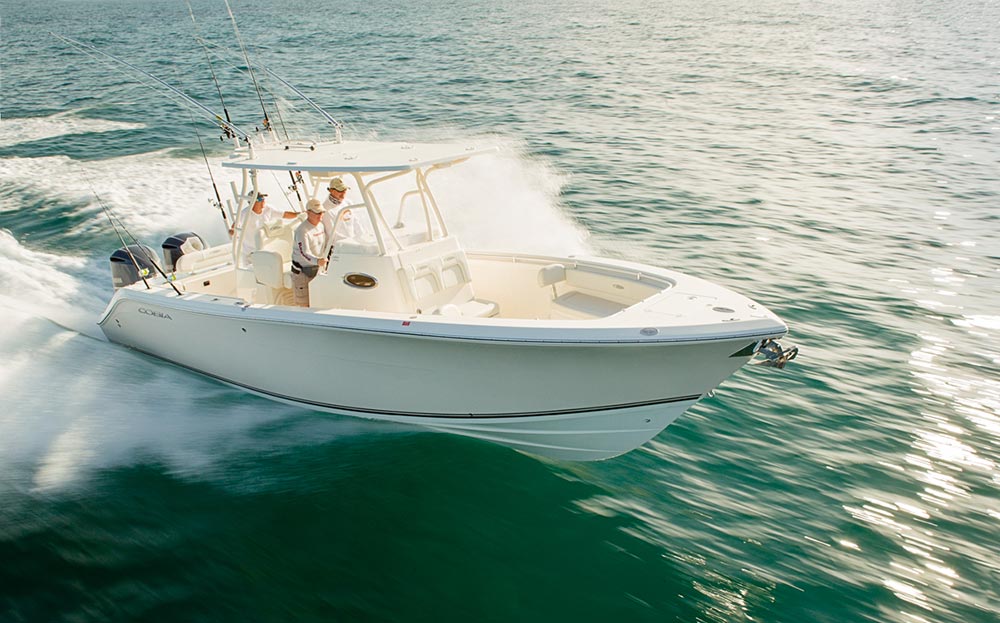 Cobia 296 sportfishing boat