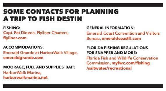 contacts for planning a fishing trip to Destin