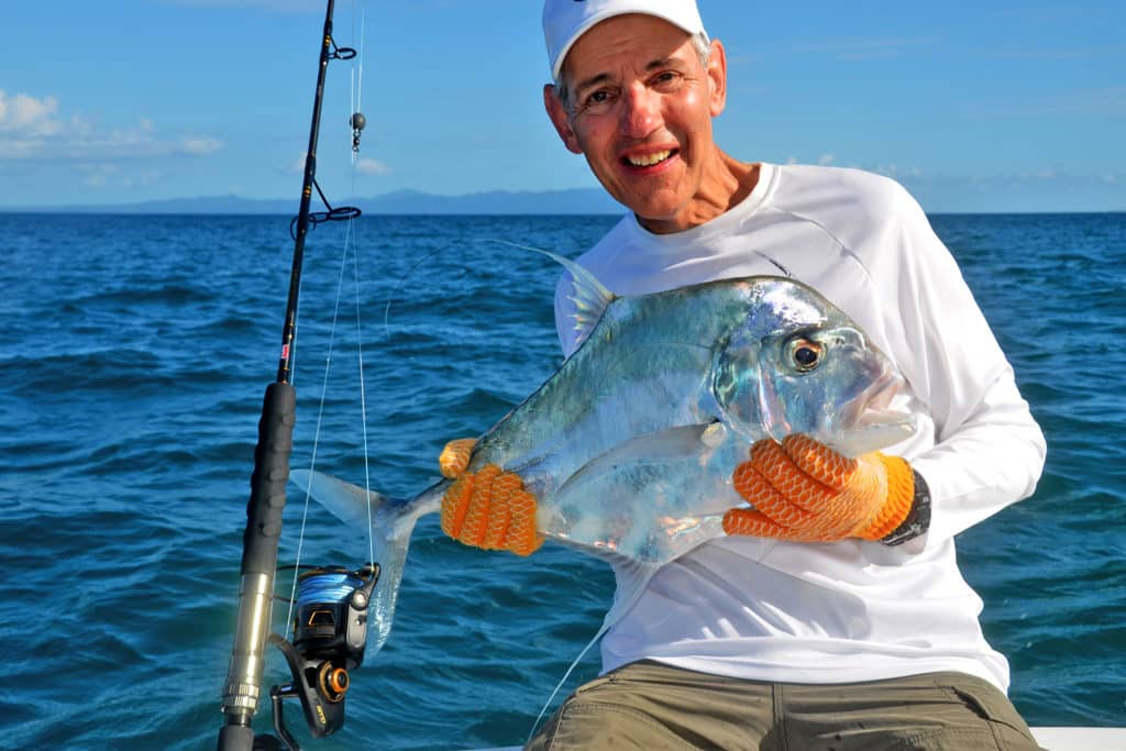 African pompano caught inshore fishing Crocodile Bay Resort Costa Rica