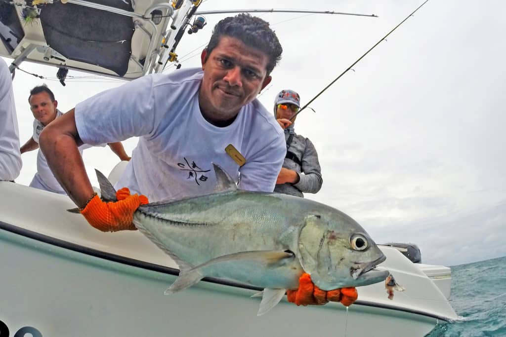 Bigeye jack caught fishing Crocodile Bay Resort Costa Rica