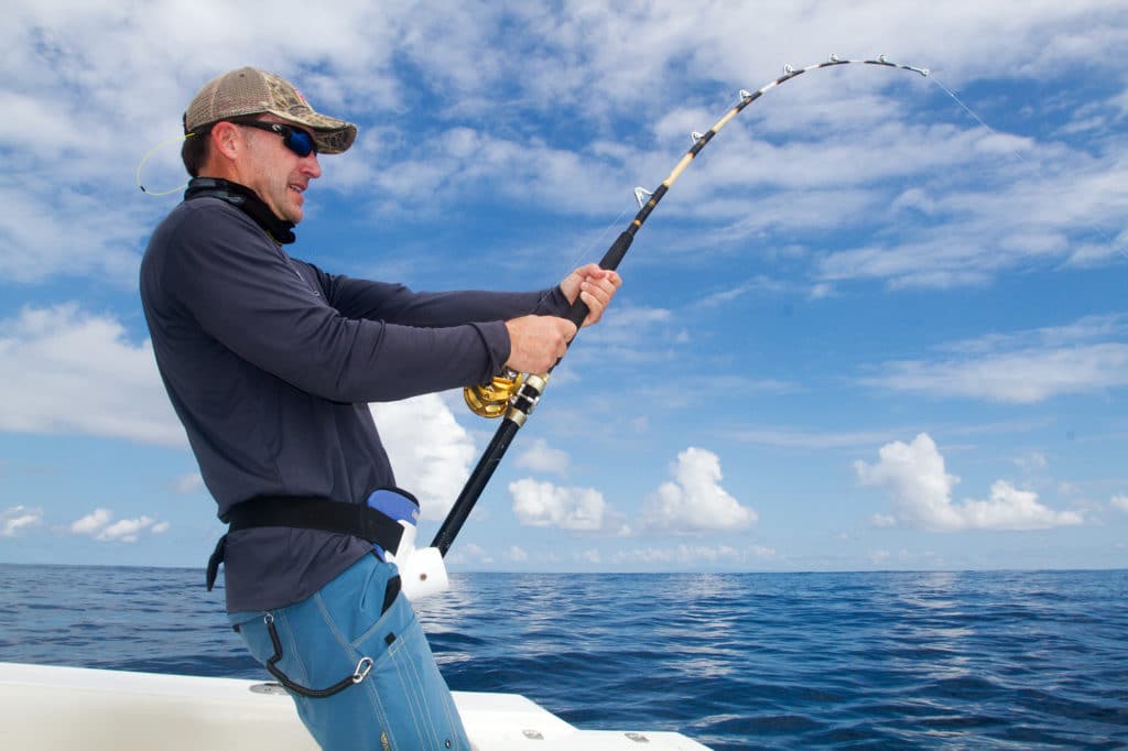 Angler deep sea fishing FADs from Crocodile Bay Resort Costa Rica