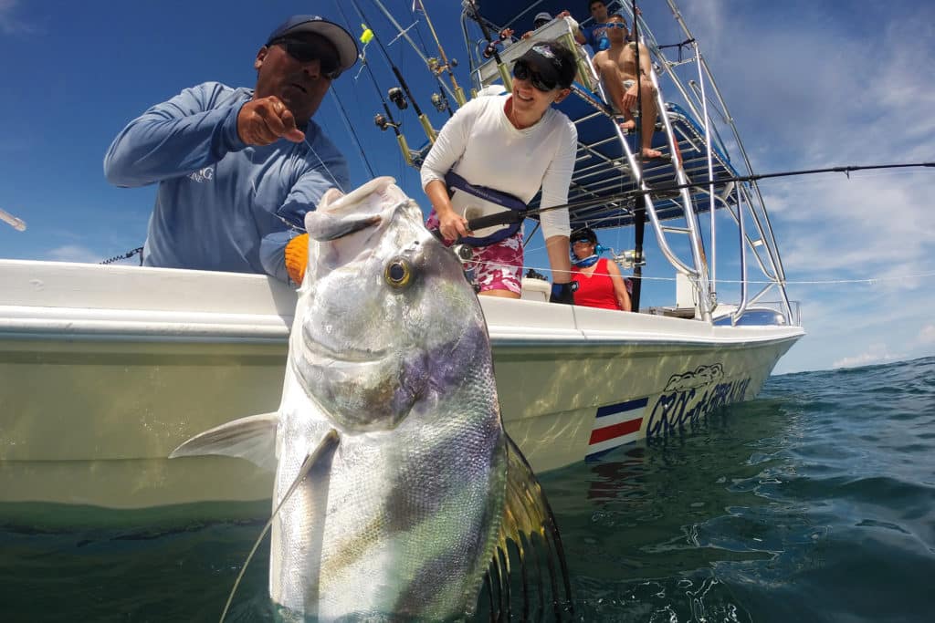 Roosterfish caught fishing Crocodile Bay Resort Costa Rica