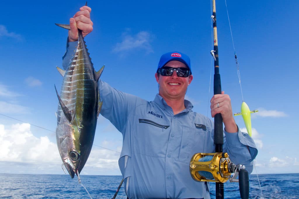 Yellowfin tuna caught offshore fishing Crocodile Bay Resort Costa Rica