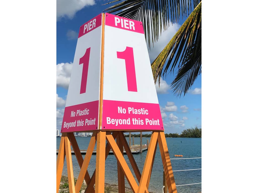 Miami Boat Show Conservation Sign