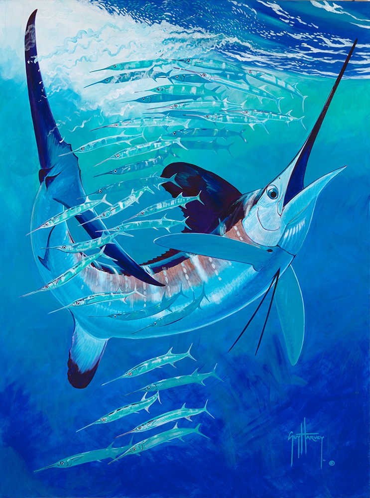 Guy Harvey painting curve ball