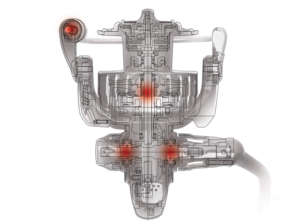 Daiwa’s Mag Seal technology, illustrated