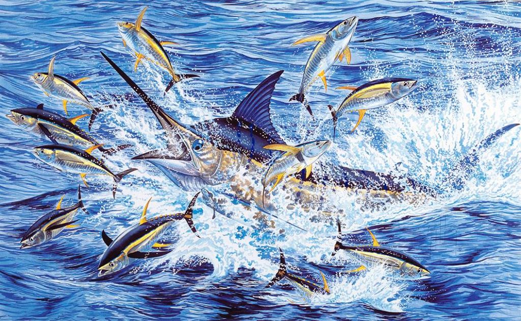 Guy Harvey painting deja blue