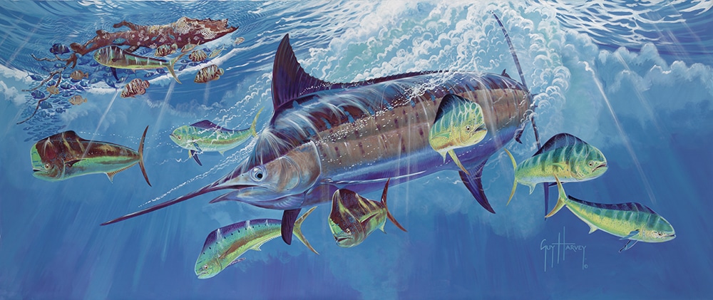 Guy Harvey painting depth charge