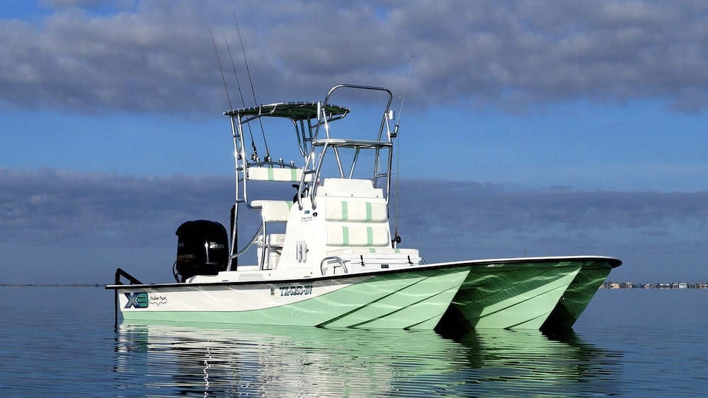 Shallow Sport X3 inshore saltwater fishing boat